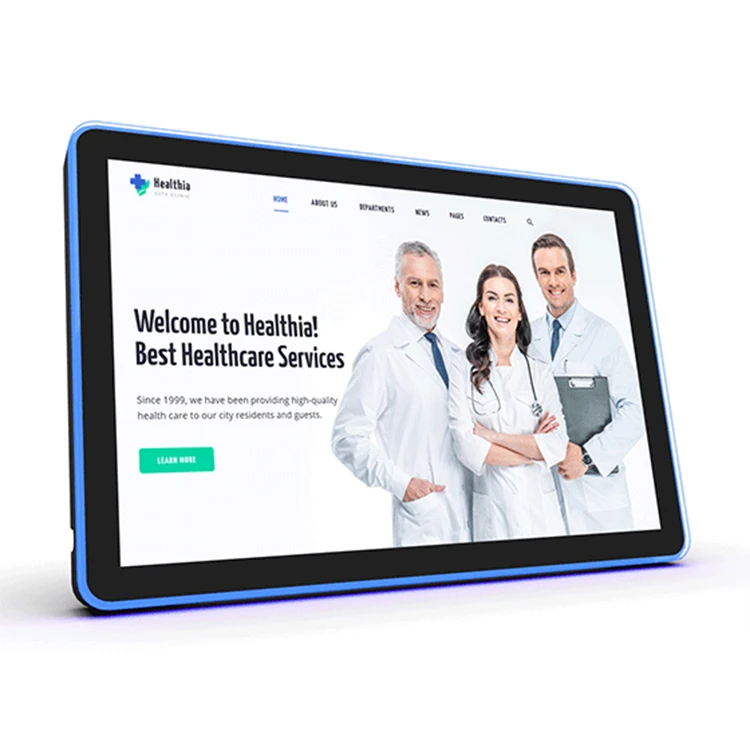 Digital skilting for nettbrett med firekantslys